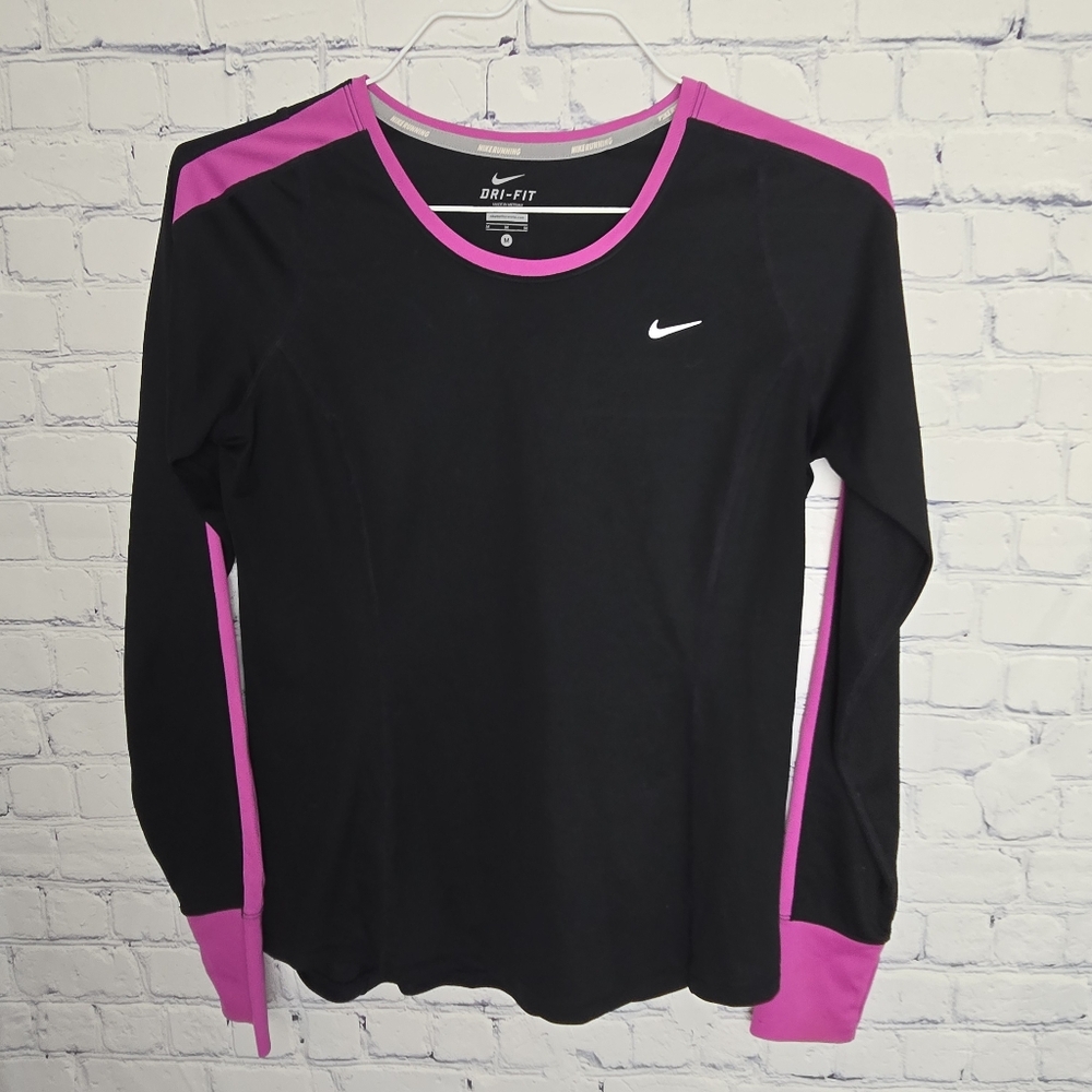 Nike Black Dri-FIT Running Shirt M
